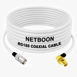 RG188 High-Precision RF Coax Cable BNC Female to SMA Female Right Angle Connector Low-Loss Cable for Test, IoT, SDR & Communication Systems (1) RG188 High-Precision RF Coax Cable BNC Female to SMA Female Right Angle Connector Low-Loss Cable for Test, IoT, SDR & Communication Systems