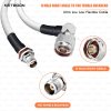 RG188 High-Quality RF Coax Cable N Male Right Angle to TNC Female Bulkhead Connector Low-Loss, Shielded Cable for Telecom & Industrial Applications (2) RG188 High-Quality RF Coax Cable | N Male Right Angle to TNC Female Bulkhead Connector | Low-Loss, Shielded Cable for Telecom & Industrial Applications