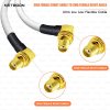 RG188 RF Coax Cable  SMA Female Right Angle to SMA Female Right Angle Connector | Low-Loss High-Frequency Cable for IoT, Labs & Communication Systems