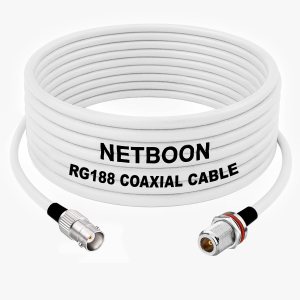 RG188 RF Coaxial Cable BNC Female to N Female Bulkhead Connector Low-Loss, Shielded High-Frequency Cable for Test, Telecom & Industrial Use (1) RG188 RF Coaxial Cable BNC Female to N Female Bulkhead Connector Low-Loss, Shielded High-Frequency Cable for Test, Telecom & Industrial Use