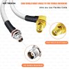 RG188 RF Coaxial Cable  SMA Female Right Angle to TNC Female Bulkhead Connector  Low-Loss High-Frequency Cable for IoT, Lab & Industrial RF