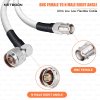 RG188 RF Low-Loss Coax Cable BNC Female to N Male Right Angle Connector High-Stability Cable for Test Labs, Antennas & Industrial RF Systems (2) RG188 RF Low-Loss Coax Cable | BNC Female to N Male Right Angle Connector | High-Stability Cable for Test Labs, Antennas & Industrial RF Systems