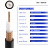 RG213 Coaxial Cable Assembly with N Male to N Female Connectors – 50 Ohm Low Loss RF Jumper for Antennas, Signal Panels & Test Equipment (3) RG213 Flexible Ultra Low Loss RF Cable Assembly with N Male to N Female Connector