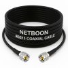 RG213 Flexible Ultra Low Loss Coaxial Cable with UHF Male to UHF Male Connector for RF & Wireless Applications