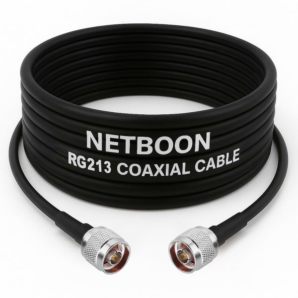 RG213 Flexible Ultra Low Loss RF Cable Assembly with N Male to N Male Connector