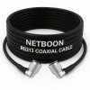 RG213 Flexible Ultra Low Loss RF Cable with N Male Right Angle to N Male Right Angle Connector for High-Performance RF Systems (1) RG213 Flexible Ultra Low Loss RF Cable with N Male Right Angle to N Male Right Angle Connector for High-Performance RF Systems