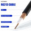 RG213 Flexible Ultra Low Loss RF Cable with UHF Female to N Male Right Angle Connector for High-Performance Signal Transmission (4) RG213 Flexible Ultra Low Loss RF Cable with UHF Female to N Male Right Angle Connector for High-Performance Signal Transmission