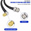 RG213 Flexible Ultra Low Loss RF Coaxial Cable with BNC Male to SMA Male Right Angle Connector (2) RG213 Flexible Ultra Low Loss RF Coaxial Cable with BNC Male to SMA Male Right Angle Connector