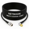 RG213 Flexible Ultra Low Loss RF Coaxial Cable with N Female to SMA Male Right Angle Connector for Compact Professional RF Installations (1) RG213 Flexible Ultra Low Loss RF Coaxial Cable with N Female to SMA Male Right Angle Connector for Compact Professional RF Installations