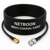 RG213 Flexible Ultra Low Loss RF Coaxial Cable with RP-SMA Male to BNC Male Connector for Professional Wireless & RF Integration