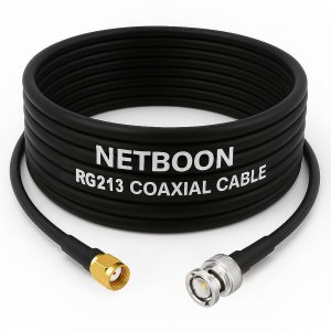 RG213 Flexible Ultra Low Loss RF Coaxial Cable with RP-SMA Male to BNC Male Connector for Professional Wireless & RF Integration (1) RG213 Flexible Ultra Low Loss RF Coaxial Cable with RP-SMA Male to BNC Male Connector for Professional Wireless & RF Integration