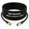 RG213 Flexible Ultra Low Loss RF Coaxial Cable with RP-SMA Male to TNC Female Connector for High-Performance Wireless & RF Applications (1) RG213 Flexible Ultra Low Loss RF Coaxial Cable with RP-SMA Male to TNC Female Connector for High-Performance Wireless & RF Applications