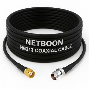 RG213 Flexible Ultra Low Loss RF Coaxial Cable with RP-SMA Male to TNC Female Connector for High-Performance Wireless & RF Applications (1) RG213 Flexible Ultra Low Loss RF Coaxial Cable with RP-SMA Male to TNC Female Connector for High-Performance Wireless & RF Applications