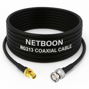 RG213 Flexible Ultra Low Loss RF Coaxial Cable with SMA Female to BNC Male Connector for Professional RF, Telecom & Lab Applications (1) RG213 Flexible Ultra Low Loss RF Coaxial Cable with SMA Female to BNC Male Connector for Professional RF, Telecom & Lab Applications