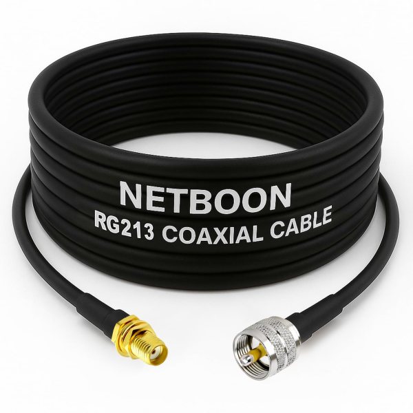 RG213 Flexible Ultra Low Loss RF Coaxial Cable with SMA Female to UHF Male Connector for Stable Wireless & RF Signal Transmission (1) RG213 Flexible Ultra Low Loss RF Coaxial Cable with SMA Female to UHF Male Connector for Stable Wireless & RF Signal Transmission