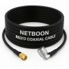 RG213 Flexible Ultra Low Loss RF Coaxial Cable with SMA Male to N Male Right Angle Connector for High-Performance Wireless Systems (1) RG213 Flexible Ultra Low Loss RF Coaxial Cable with SMA Male to N Male Right Angle Connector for High-Performance Wireless Systems