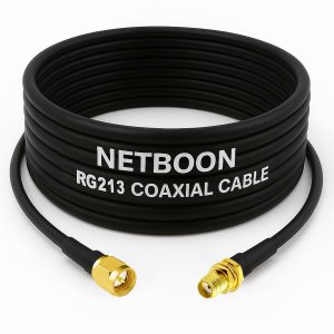 RG213 Flexible Ultra Low Loss RF Coaxial Cable with SMA Male to SMA Female Connector for High-Fidelity Wireless & RF Applications (1) RG213 Flexible Ultra Low Loss RF Coaxial Cable with SMA Male to SMA Female Connector for High-Fidelity Wireless & RF Applications