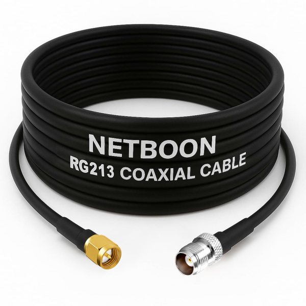 RG213 Flexible Ultra Low Loss RF Coaxial Cable with SMA Male to TNC Female Connector for High-Precision Wireless & RF Applications (1) RG213 Flexible Ultra Low Loss RF Coaxial Cable with SMA Male to TNC Female Connector for High-Precision Wireless & RF Applications