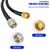 RG213 Flexible Ultra Low Loss RF Coaxial Cable with SMA Male to UHF Male Connector for High-Performance Wireless & RF Systems (2) RG213 Flexible Ultra Low Loss RF Coaxial Cable with SMA Male to UHF Male Connector for High-Performance Wireless & RF Systems