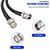 RG213 Flexible Ultra Low Loss RF Coaxial Cable with TNC Female to BNC Male Connector for Professional RF & Communication Systems (2) RG213 Flexible Ultra Low Loss RF Coaxial Cable with TNC Female to BNC Male Connector for Professional RF & Communication Systems