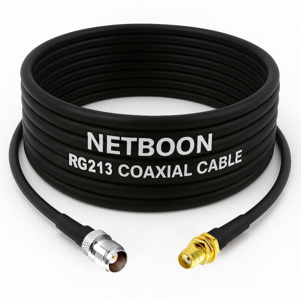 RG213 Flexible Ultra Low Loss RF Coaxial Cable with TNC Female to SMA Female Connector for High-Precision Wireless & RF Integration (1) RG213 Flexible Ultra Low Loss RF Coaxial Cable with TNC Female to SMA Female Connector for High-Precision Wireless & RF Integration