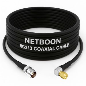 RG213 Flexible Ultra Low Loss RF Coaxial Cable with TNC Female to SMA Male Right Angle Connector for Compact Professional RF Installations (1) RG213 Flexible Ultra Low Loss RF Coaxial Cable with TNC Female to SMA Male Right Angle Connector for Compact Professional RF Installations
