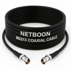 RG213 Flexible Ultra Low Loss RF Coaxial Cable with TNC Female to TNC Female Connector for High-Performance RF & Wireless Systems (1) RG213 Flexible Ultra Low Loss RF Coaxial Cable with TNC Female to TNC Female Connector for High-Performance RF & Wireless Systems