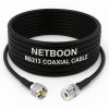 RG213 Flexible Ultra Low Loss RF Coaxial Cable with UHF Male to UHF Female Connector for High-Performance Radio & Communication Systems (1) RG213 Flexible Ultra Low Loss RF Coaxial Cable with UHF Male to UHF Female Connector for High-Performance Radio & Communication Systems
