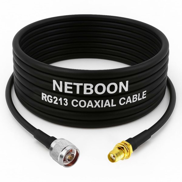 RG213 Ultra Low Loss Flexible RF Coaxial Cable Assembly with N Male to SMA Female Connector for High-Performance Telecom & Industrial Use (1) RG213 Ultra Low Loss Flexible RF Coaxial Cable Assembly with N Male to SMA Female Connector for High-Performance Telecom & Industrial Use