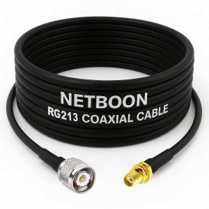 RG213 Ultra Low Loss Flexible RF Coaxial Cable Assembly with TNC Male to SMA Female Connector for Telecom, Wireless & Industrial RF Applications (1) RG213 Ultra Low Loss Flexible RF Coaxial Cable Assembly with TNC Male to SMA Female Connector for Telecom, Wireless & Industrial RF Applications