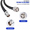 RG213 Ultra Low Loss Flexible RF Coaxial Cable Assembly with TNC Male to TNC Female Connector for Telecom, Wireless Networks & Industrial RF Use