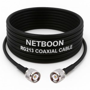 RG213 Ultra Low Loss Flexible RF Coaxial Cable Assembly with TNC Male to TNC Male Connector for Telecom, Wireless & Industrial RF Solutions