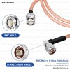 RG316 Coaxial Cable Assembly | BNC Male to N Male Right Angle Connector | High-Frequency RF Cable