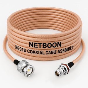 RG316 Coaxial Cable Assembly BNC Male to TNC Female Bulkhead Connector Premium RF Extension Cable (1) RG316 Coaxial Cable Assembly BNC Male to TNC Female Bulkhead Connector Premium RF Extension Cable