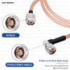 RG316 Coaxial Cable Assembly N Male to N Male Right Angle Connector High-Frequency RF Patch Cable (3) RG316 Coaxial Cable Assembly N Male to N Male Right Angle Connector | High-Frequency RF Patch Cable