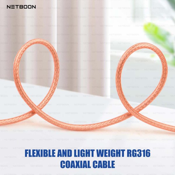 RG316 Coaxial Cable Assembly TNC Male to TNC Female Bulkhead Connector High-Performance RF Cable (5) RG316 Coaxial Cable Assembly TNC Male to TNC Female Bulkhead Connector | High-Performance RF Cable