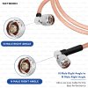 RG316 Coaxial Cable with N Male Right Angle to N Male Right Angle Connector | Low Loss RF Cable for Antennas, IoT, SDR, Wireless & Industrial Systems