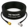 SMA M to TNC M Right Angle HLF240 - 1 HLF240 Compact RF Cable | SMA Male to TNC Male Right-Angle Connector | 6GHz Low-Loss Coax for SDR & Industrial Wireless