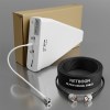 12dBi LPDA & NM to TNC M HLF200 Cable - 1 12 dBi LPDA Antenna with HLF200 Cable | N Male to TNC Male Connector | Directional External Antenna for GSM Landline Phones