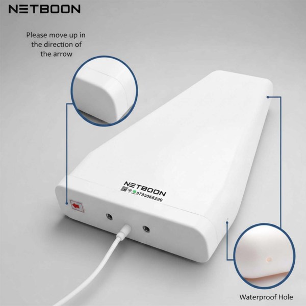 12dBi LPDA & NM to TNC M HLF200 Cable - 6 12 dBi LPDA Antenna with HLF200 Cable | N Male to TNC Male Connector | Directional External Antenna for GSM Landline Phones