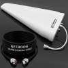 14dBi LPDA & NM to TNC M Cable - 1 Outdoor High-Gain 14 dBi LPDA Antenna with HLF400 Cable | N Male to TNC Male Connector | Directional External Antenna for GSM Landline Phone