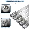 Stainless Steel Ball Lock Cable Tie 520 × 4.6 mm (20.5 Inches) | 304 Grade Self-Locking Metal Zip Tie for Heavy-Duty Industrial, Outdoor & Electrical Applications