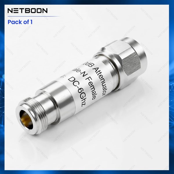 N Male to N Female RF Attenuator 2W 30dB DC–6GHz 50 Ohm Coaxial Fixed Attenuator for RF, Antenna & Testing (4) N Male to N Female RF Attenuator 2W 30dB DC–6GHz | 50 Ohm Coaxial Fixed Attenuator for RF, Antenna & Testing