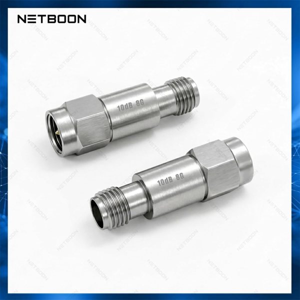 NETBOON RF Power Attenuator SMA Male to Female, 10dB Fixed Attenuator 2W, Up to 6GHz (6) RF Power Attenuator SMA Male to Female, 10dB Fixed Attenuator 2W, Up to 8GHz, Coaxial RF Signal Reducer for WiFi Routers, RF Test Equipment, Ham Radio & Communication Devices