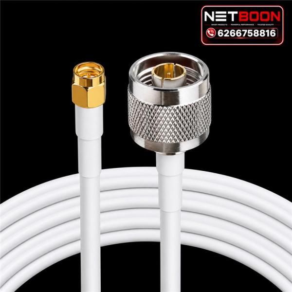 best quality lmr200 cable with n male to sma male connector (5) HLF 200 Low Loss Coaxial Cable with N Male to SMA Male Connector | RF Antenna Extension Cable for WiFi, LoRa, GSM, LTE & Wireless Applications