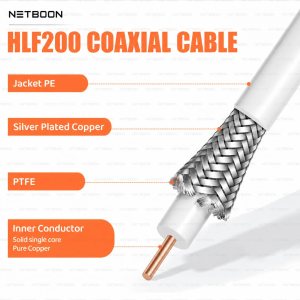 HLF 200 Low Loss RF Coaxial Cable with N Male to N Female Connector | 5GHz 50 Ohm Antenna Extension Cable