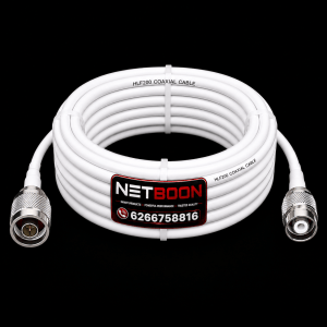hlf200cable with n male to rptnc male connector (1) HLF 200 low loss RF Coaxial cable with n male RP-TNC male connector