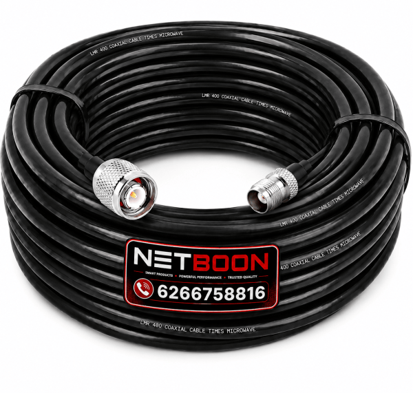 LMR400 TNC M to TNC F LMR400 Ultra Flexible Low Loss Coaxial Cable with TNC Male to TNC Female Connector