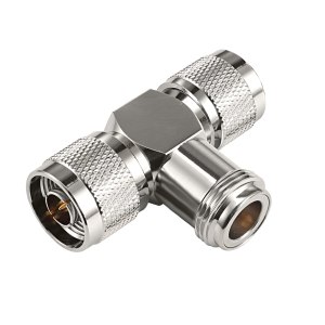 NETBOON N Female to Dual N Male T-Type Adapter | 2-Way RF Coaxial Connector for Antenna & Wireless Applications NETBOON N Female to Dual N Male T-Type Adapter | 2-Way RF Coaxial Connector for Antenna & Wireless Applications