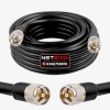 LMR400 Ultra Flexible Low Loss Coaxial Cable with UHF Male to UHF Male Connector LMR400 Ultra Flexible Low Loss Coaxial Cable with UHF Male to UHF Male Connector